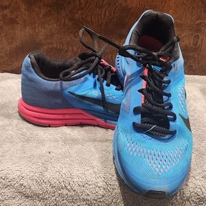 Nike Women’s Zoom Structure 17 Fitsole 2 Blue/Pink Running Shoes Size 7.5